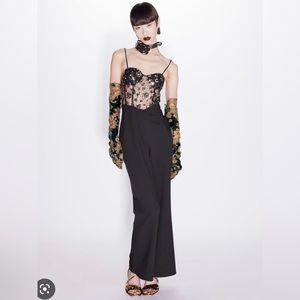 Zara Black Sequin Jumpsuit